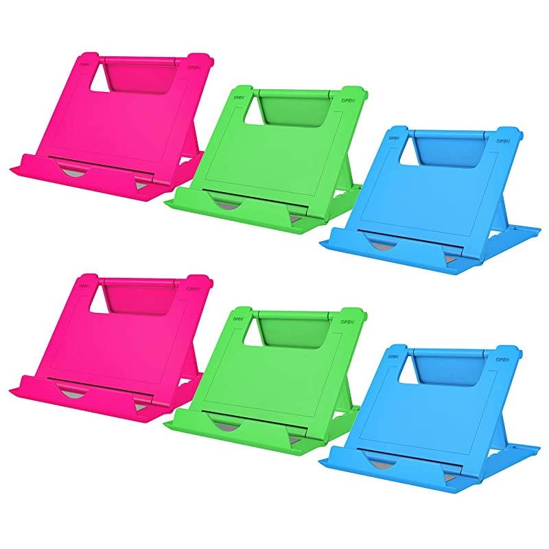 Phone Stand 6 Pack Cell Phone Stand Universal Foldable Tablet Stand MultiAngle Pocket Desktop Holder Cradle Compatible Phone XR XS Max X87 Plus76s654 SE Tablets 611