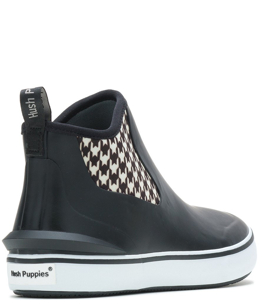 Hush Puppies Houndstooth Waterproof Rain Sneakers