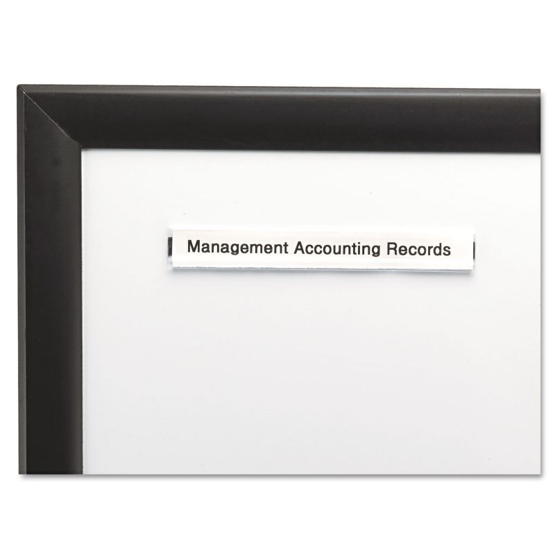 Panter Company Clear Magnetic Label Holders Side Load 6 x 1/2 Clear 10/Pack PCM12