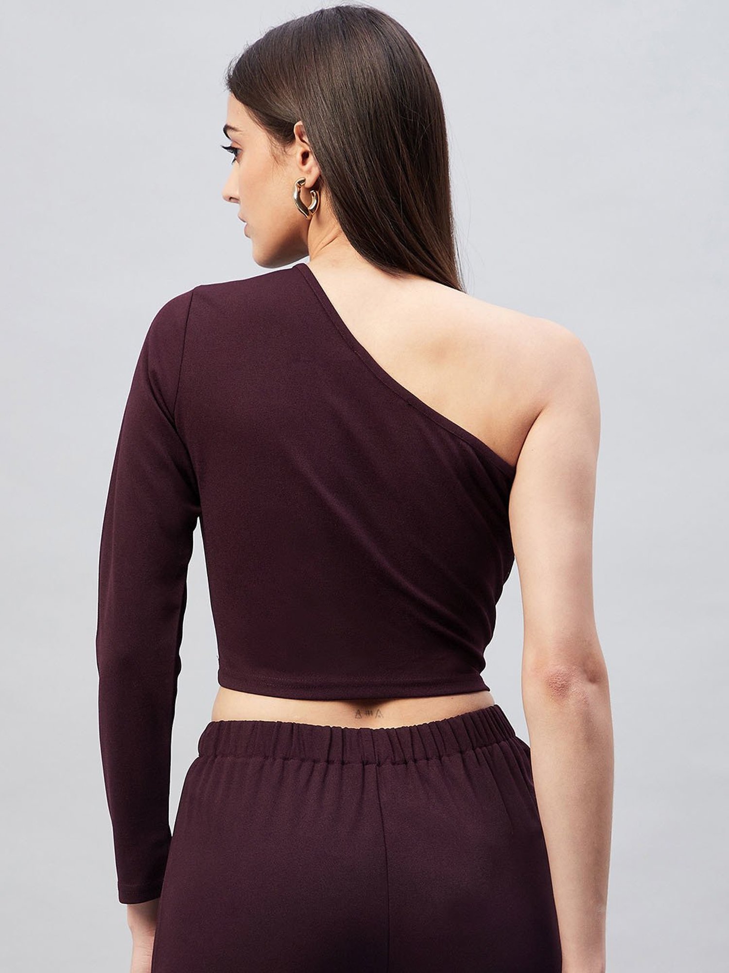 Carlton London Wine Crop Top