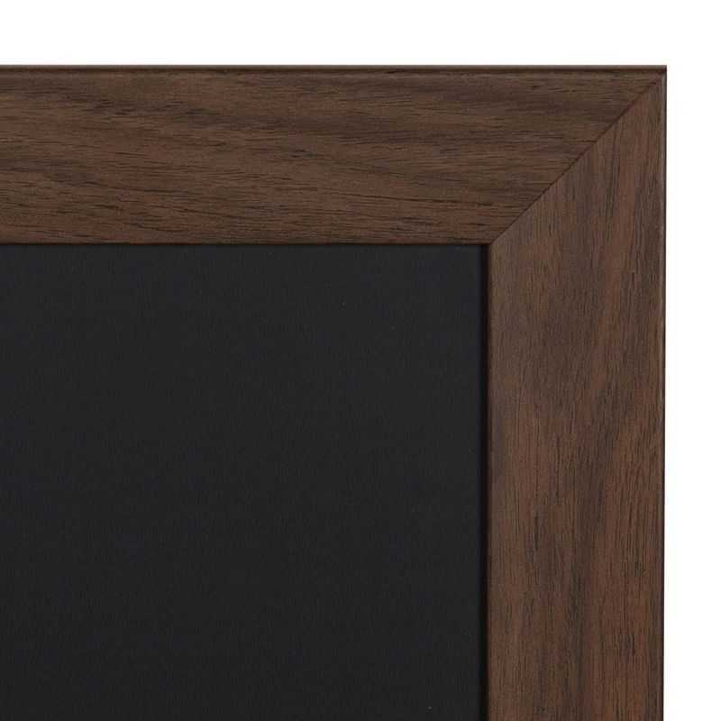 27" x 18" Beatrice Framed Magnetic Chalkboard Walnut Brown - DesignOvation