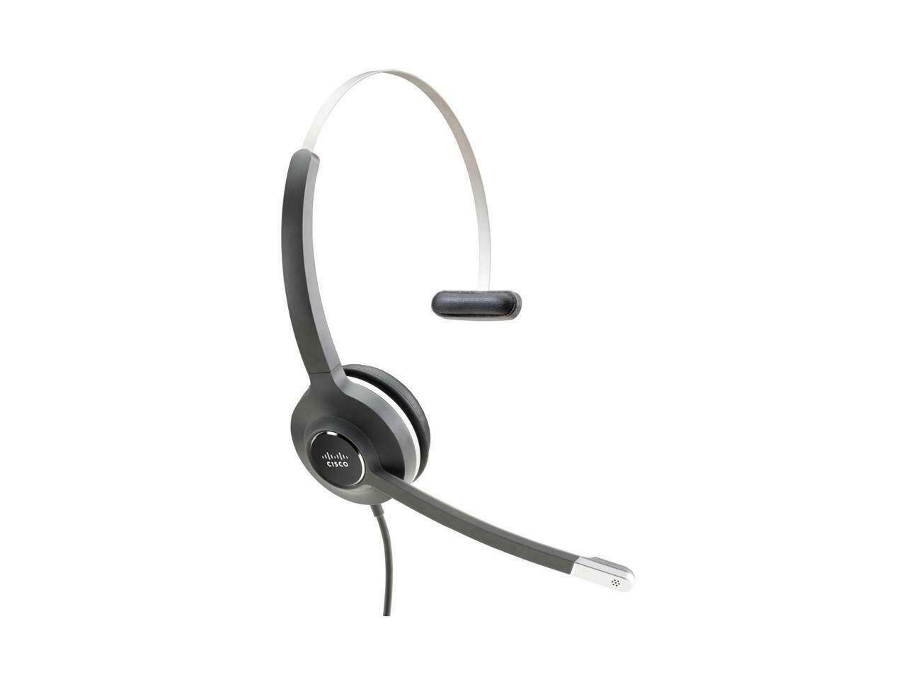 Cisco - CP-HS-W-531-RJ= - Cisco Headset 531 (Wired Single with Quick Disconnect coiled RJ Headset Cable) - Mono - Quick