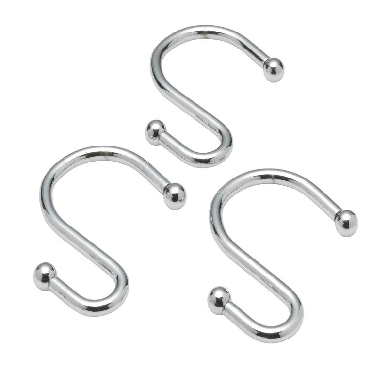 Carnation Home S Shower Curtain Hooks in Chrome