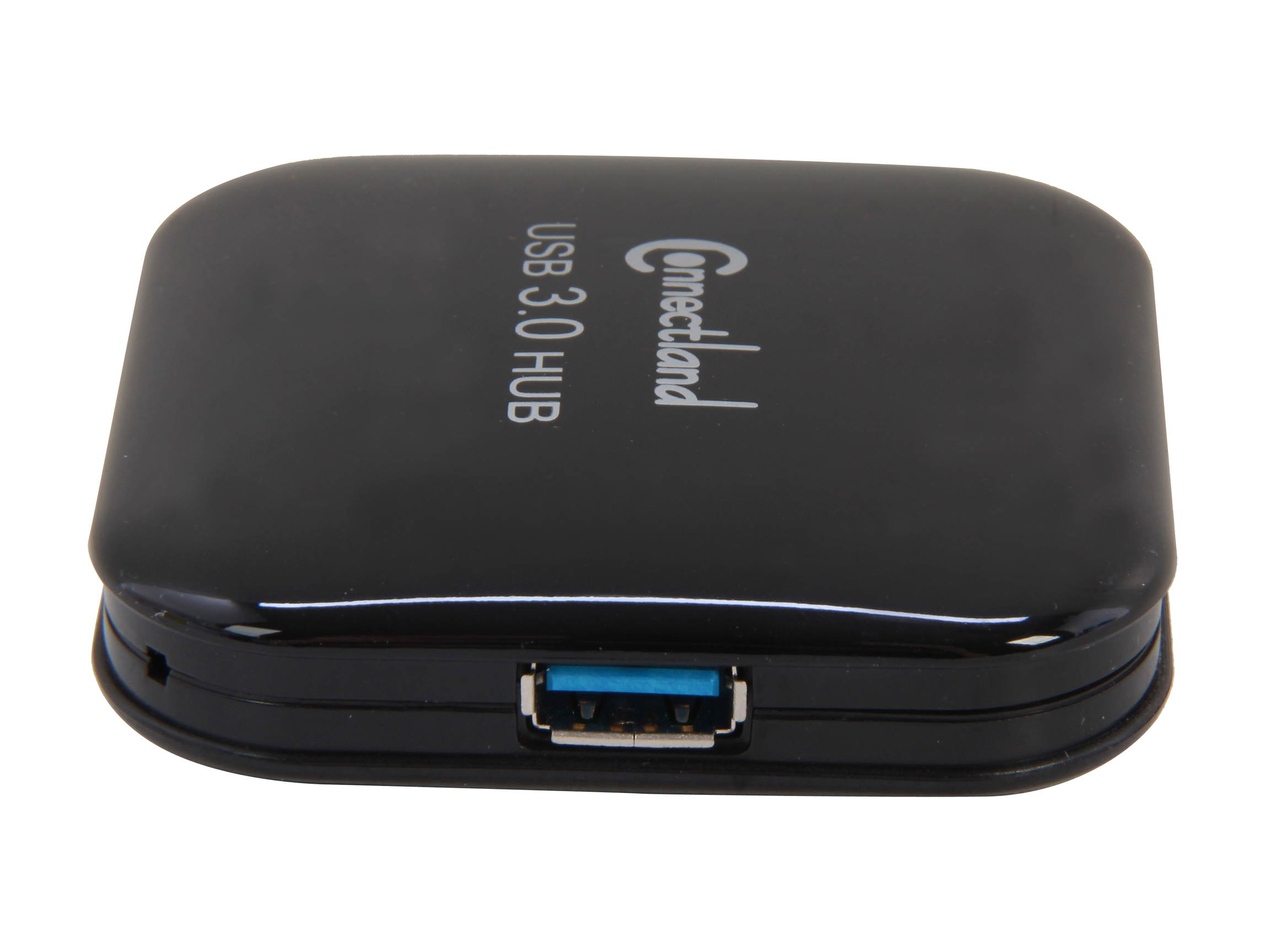 SYBA CL-HUB20126 USB 3.0 4-port Pocket Size Hub, 5Gbps Data Rate, Free AC Adapter and Cable - Black