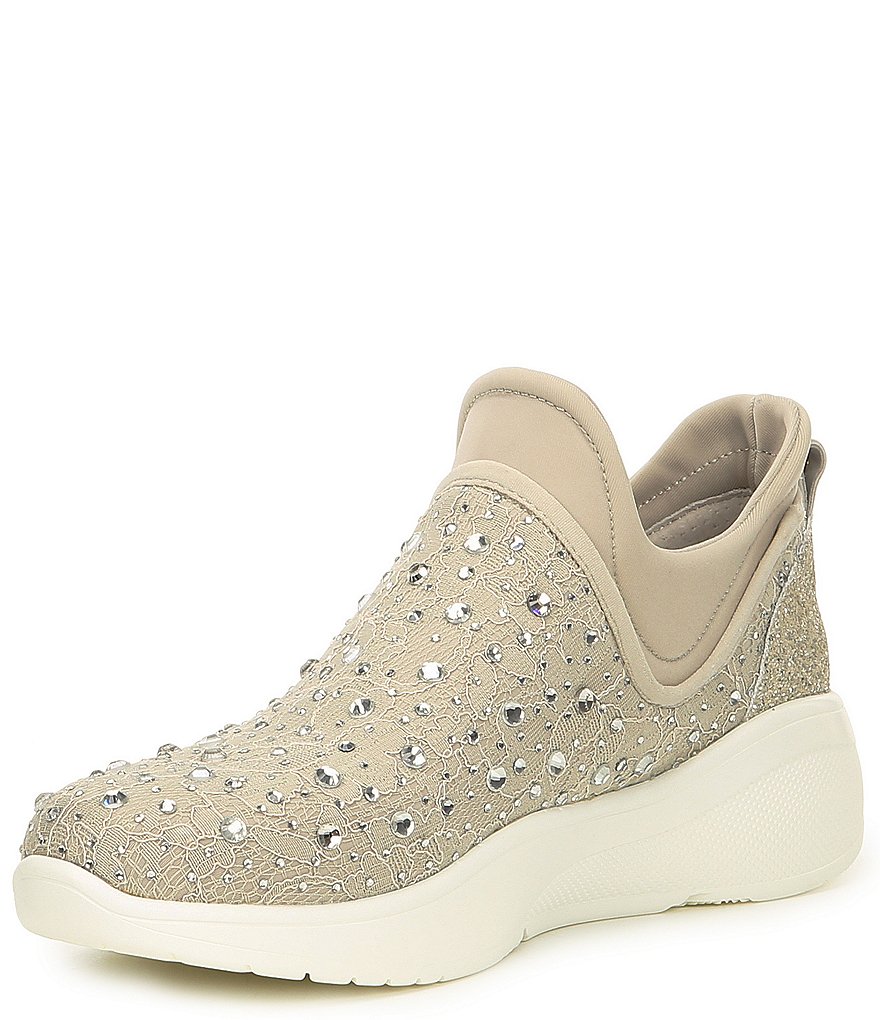 Antonio Melani Jaxtyn Hotfix Lace and Jewel Embellished Sneakers