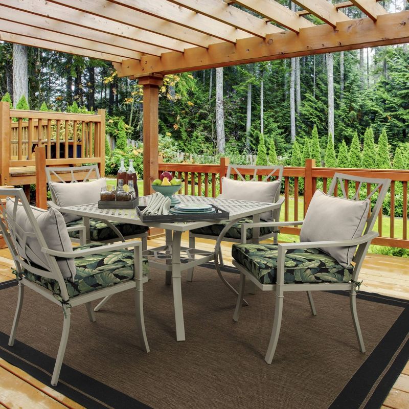 2pk Cebu Single Welt Outdoor Seat Cushions Onyx - Arden Selections