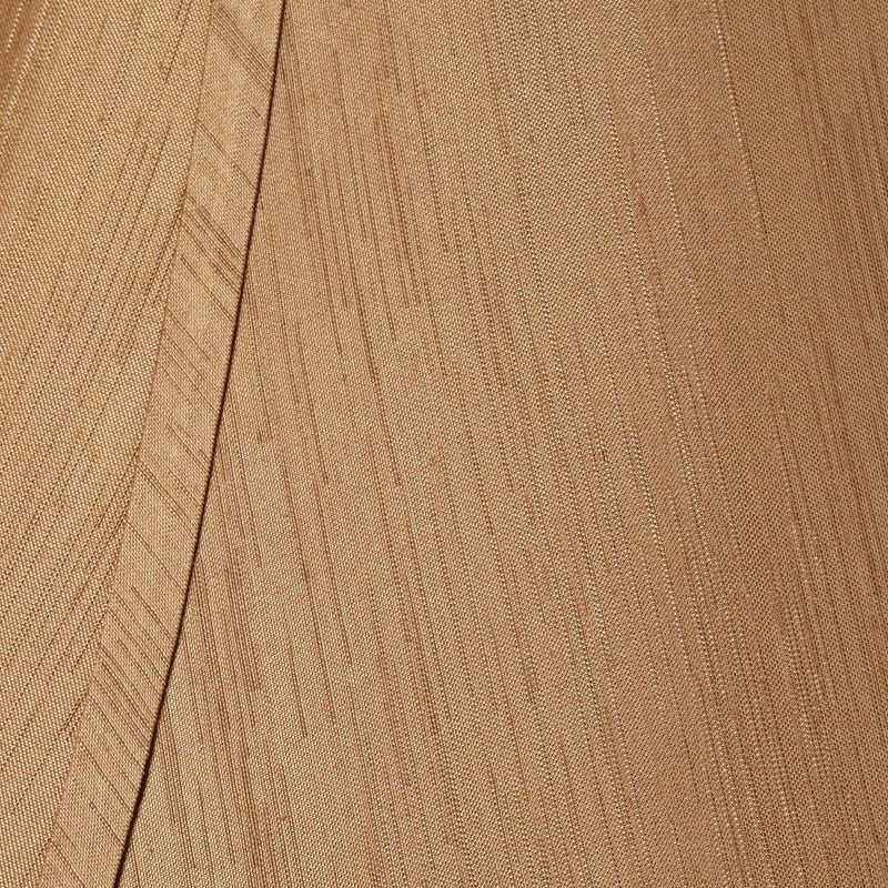 Springcrest Earthen Gold Large Round Bell Lamp Shade 8" Top x 18" Bottom x 12" Height x 13" Slant (Spider) Replacement with Harp and Finial