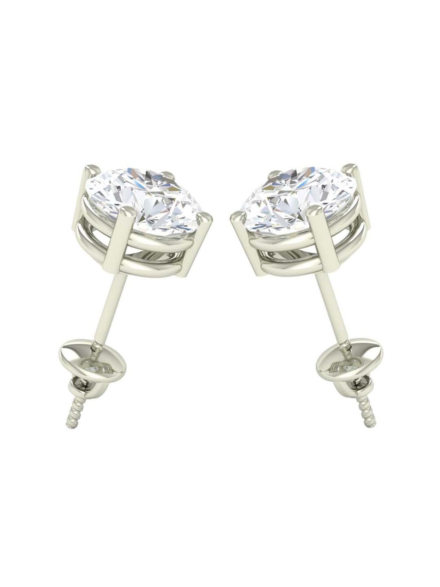 Clara 92.5 Sterling Silver Lily Earrings for Women