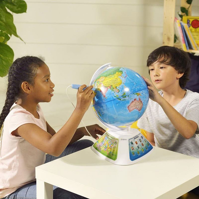 Oregon Scientific SG268 SmartGlobe Discovery Interactive Education Globe (White)