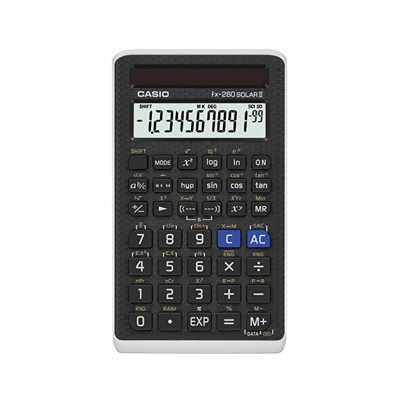 Scientific Calculator Black 3 W x 5 H 225 FX260 SOLARIISIH