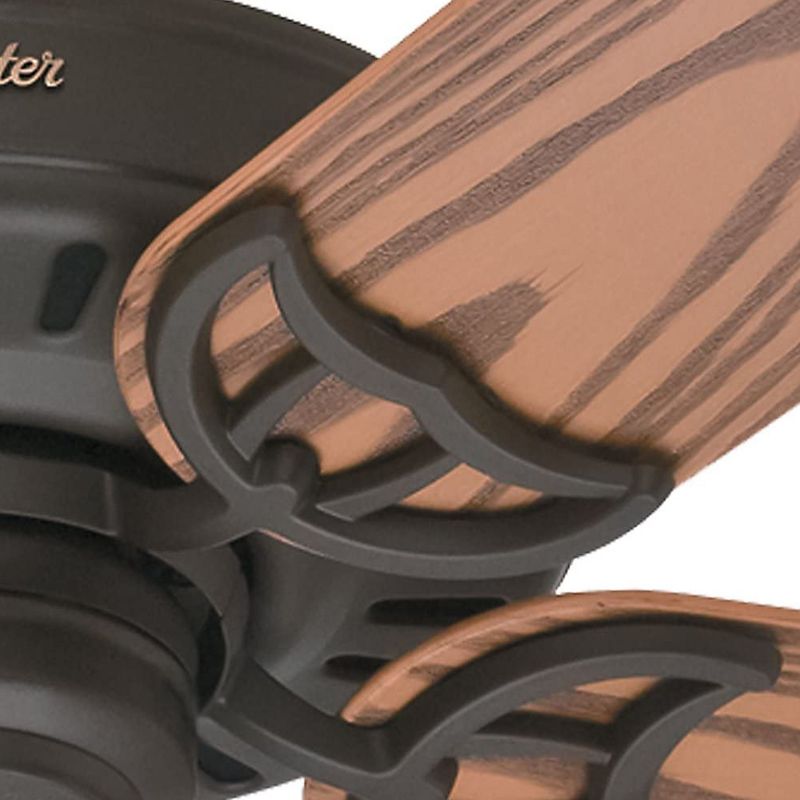 Hunter Fan Company 53126 Bridgeport Versatile Indoor/Outdoor 52 Inch Home Ceiling Fan without Light Fixture, New Bronze