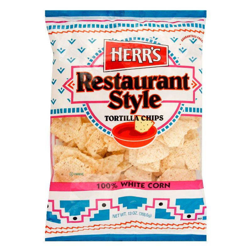 Herr's Restaurant Style White Corn Tortilla Chips - 13oz