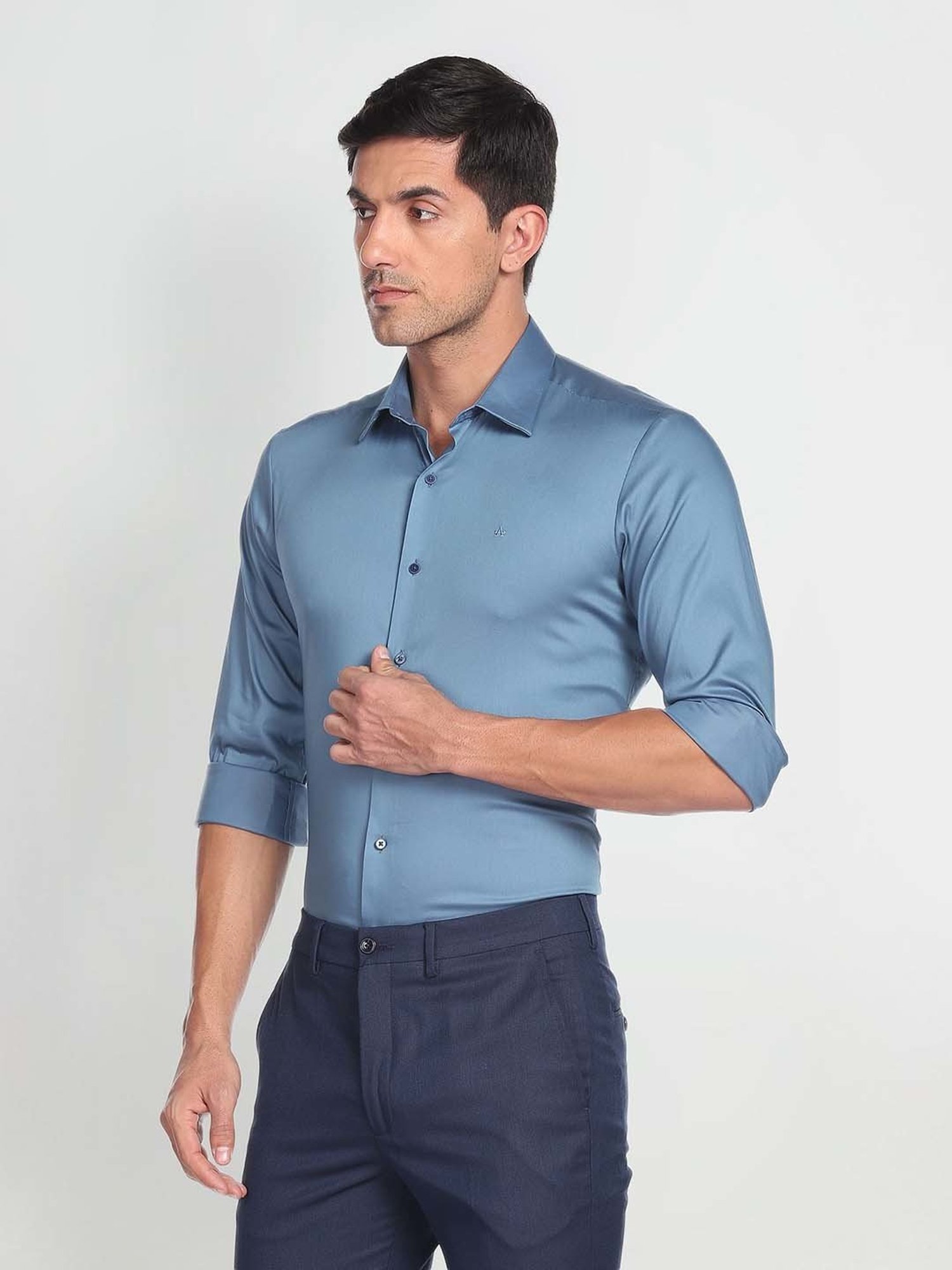 Arrow New York Blue Slim Fit Shirt