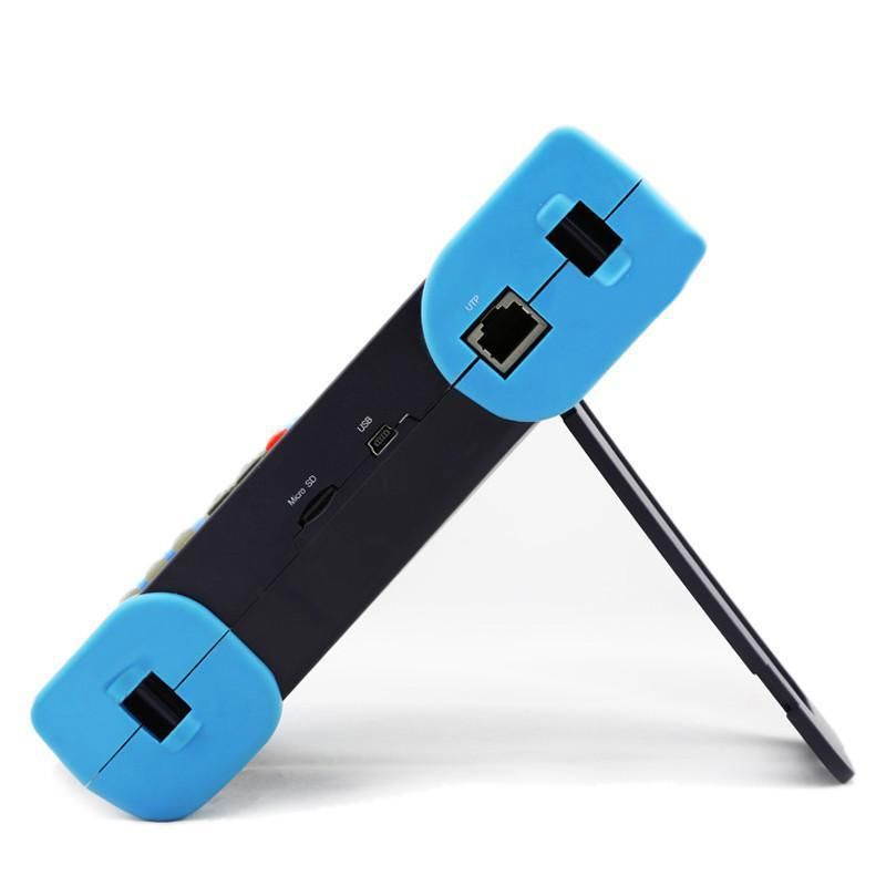 3.5" LCD CCTV Tester for IP & Analog camera testing with function of PTZ, UTP Cable Test, POE Test,TDR, Optical fiber power meter, Digital Multimeter and cable scan
