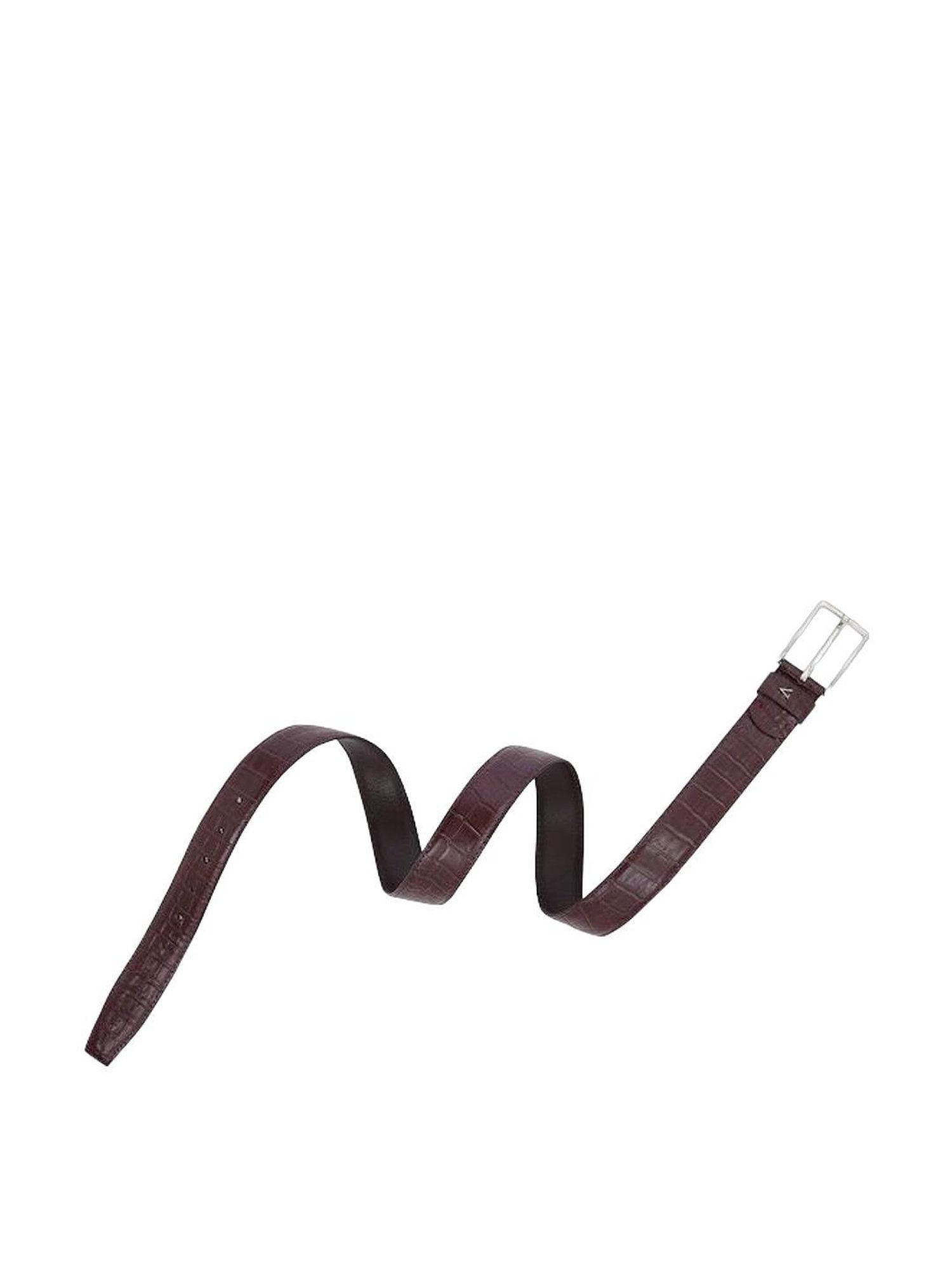 Crusset Black Leather Formal Belt for Men