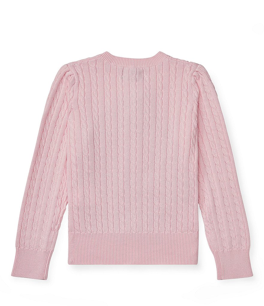 Polo Ralph Lauren Childrenswear Little Girls 2T-6X Cable-Knit Cardigan Sweater
