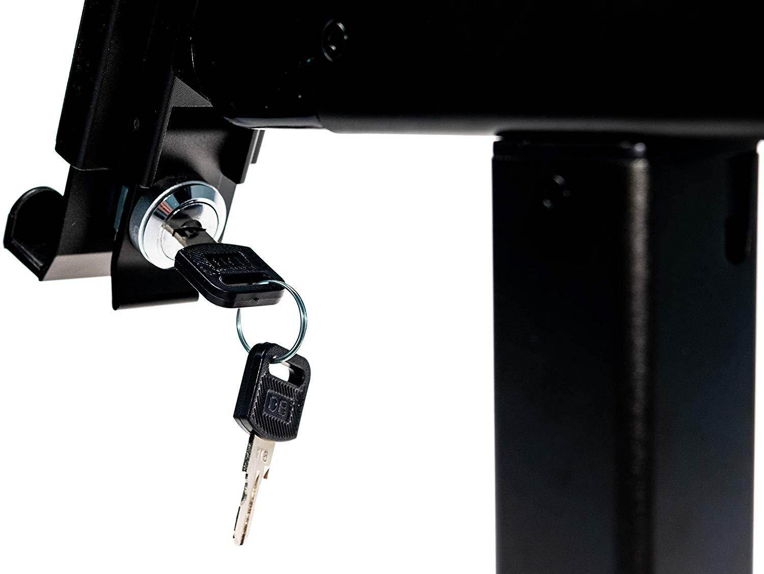 Tablet Stand, CTA Digital Security Kiosk Dual Stand for 7-14" Tablets/iPad 10.2-Inch (7th Gen.)/12.9-Inch iPad Pro/ 11-Inch iPad Pro/iPad 6, iPad Mini 5/iPad Air 3/Surface Pro 4 & More (Black)