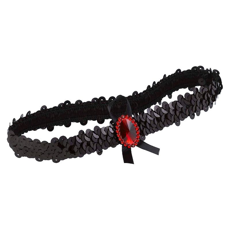 Polka Dot Keep and Toss Garter Set - Black