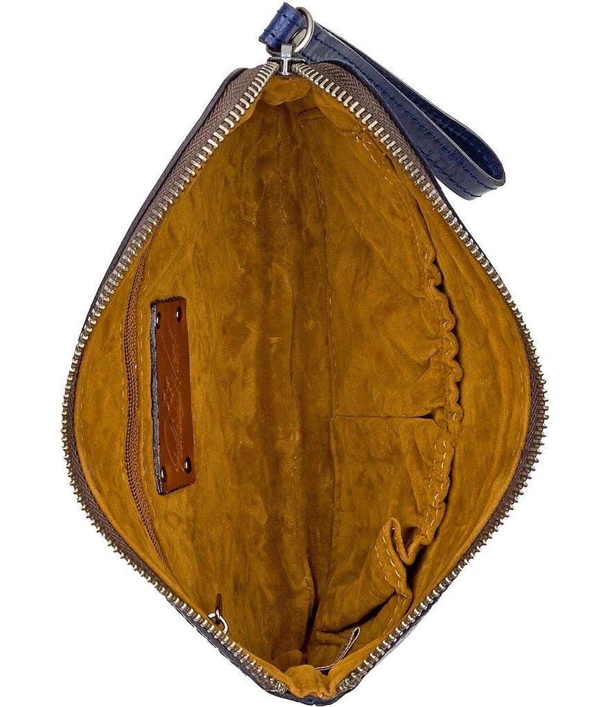 HOBO Link Leather Zip Wristlet