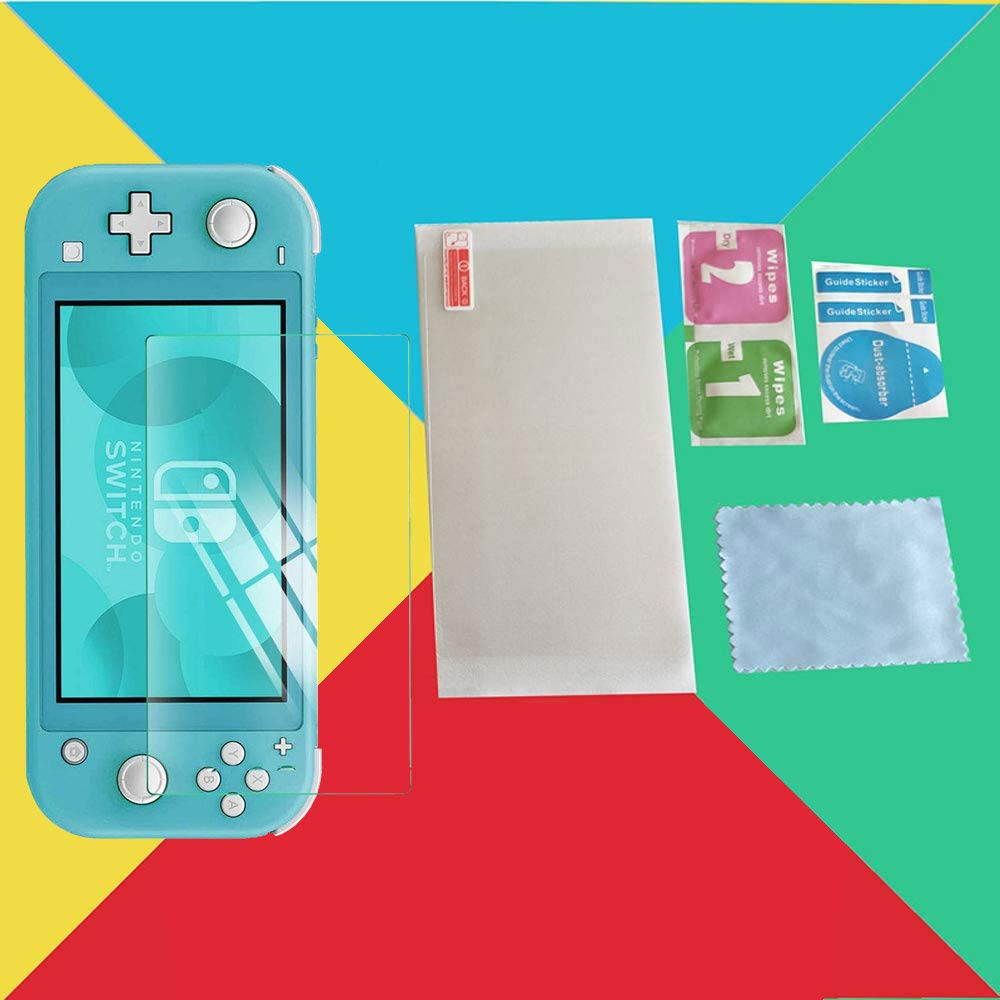 SKINOWN Full Set Faceplate Skin Decal Stickers for Switch Lite with 2Pcs Screen Protector (Purple Starry)