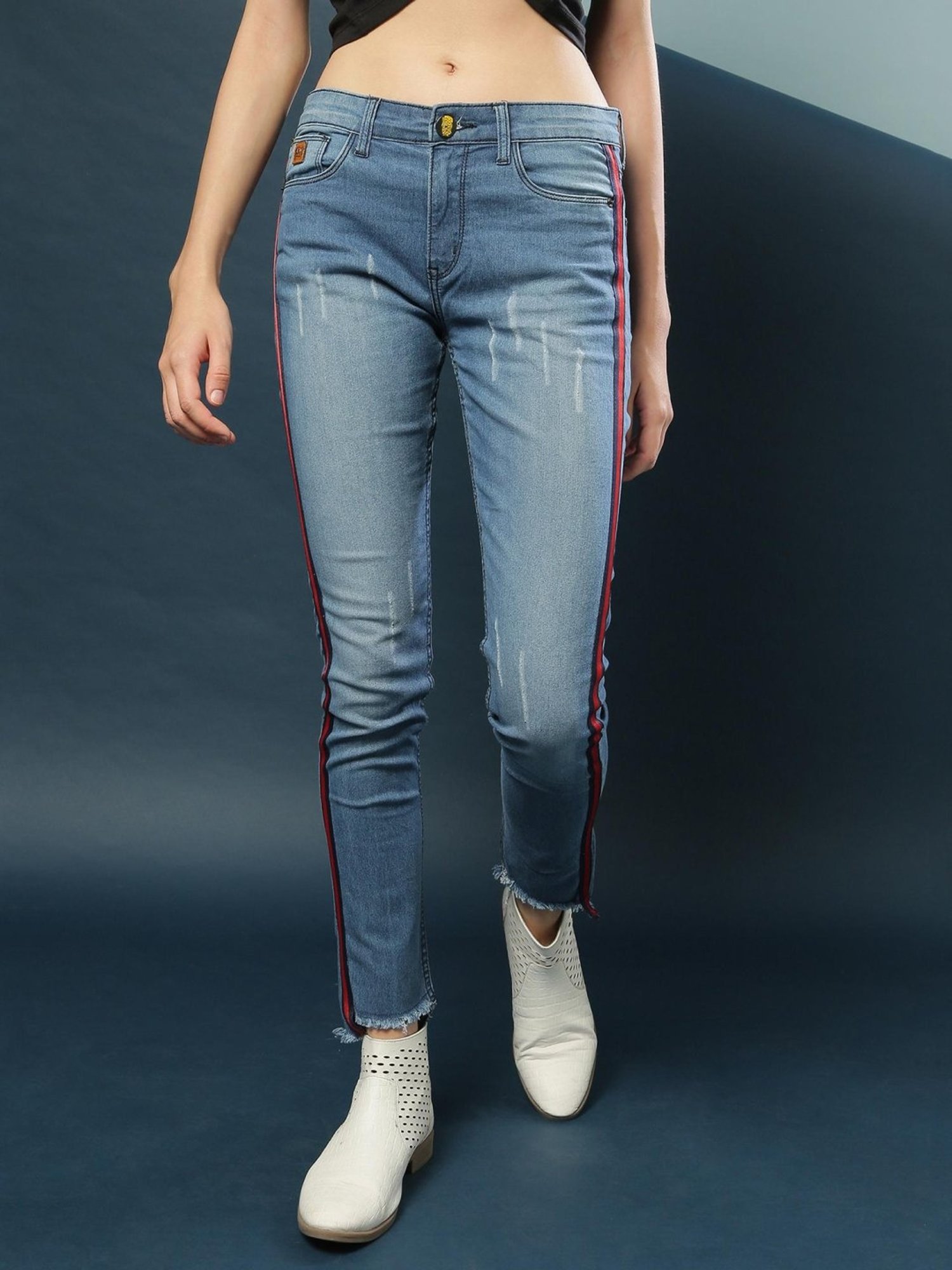 Campus Sutra Blue Slim FIt Jeans