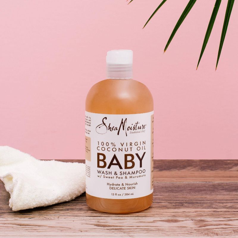 SheaMoisture 100% Virgin Coconut Wash & Shampoo - 13oz