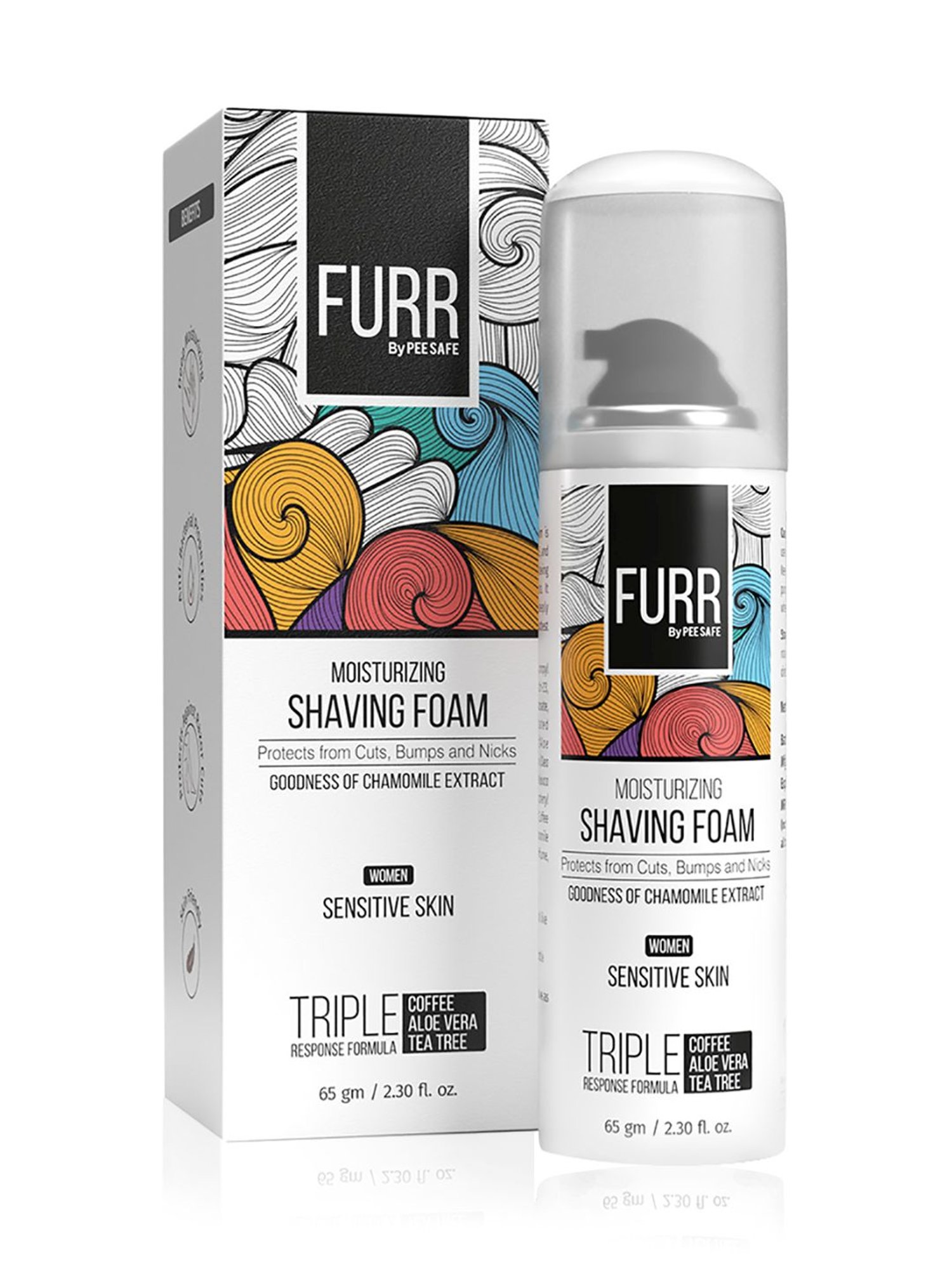 FURR by Pee Safe Moisturizing Shaving Foam for Women - 65 gm