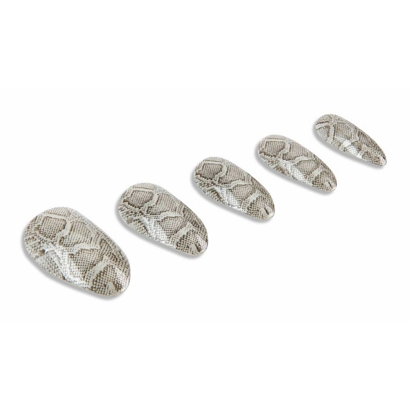 Ardell Nail Addict False Nails - Gray Python - 24ct