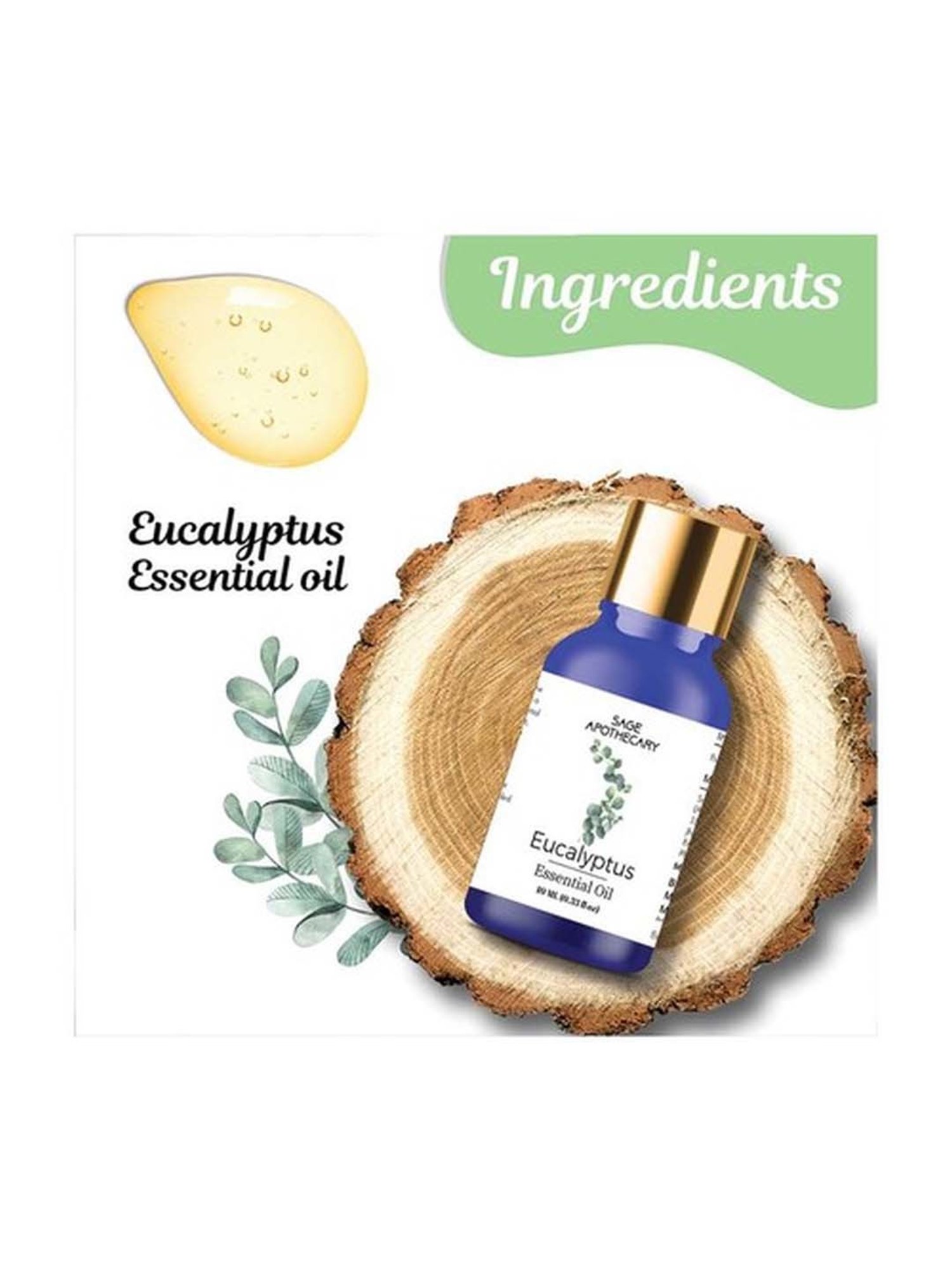 Sage Apothecary Eucalyptus Essential Oil - 10 ml