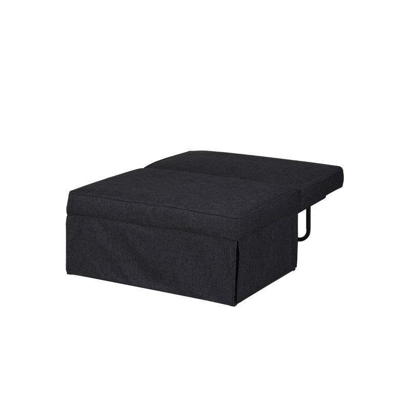 Twin Serta Marina Convertible Ottoman Charcoal Gray - Lifestyle Solutions