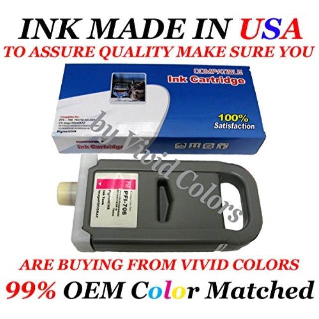 pfi706 new compatible cartridges for canon ipf8300/8400/9400photo magenta