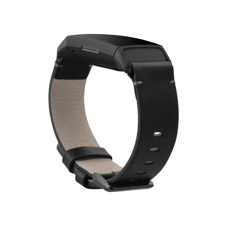 Fitbit Charge 4 Leather Band Small - Black