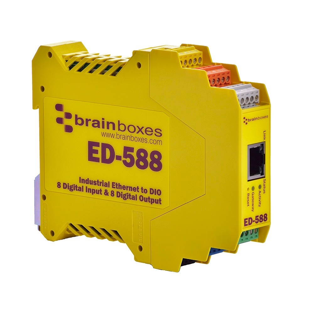 Brainboxes ED-588 Ethernet to Digital IO 8 Inputs + 8 Outputs