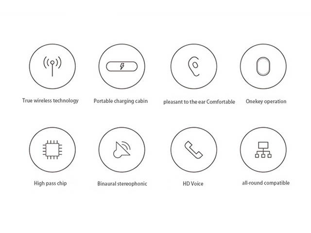 AutofeelSunriseoffice Waterproof Bluetooth Earphones Headset Wireless Headphone With Mic 3D Bass Stereo Music Games Sport Earbuds For Mobile Phone iPhone Xiaomi Samsung Oppo