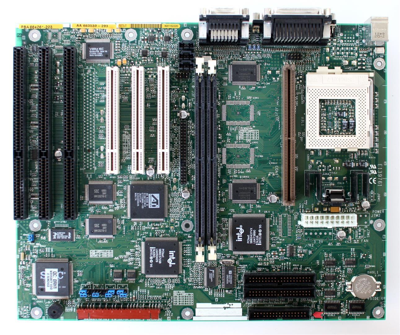 MB,Intel P5 Part number MBDSAC053AAWW, Audio/Video, rev aa 661656-203, (21-m15)