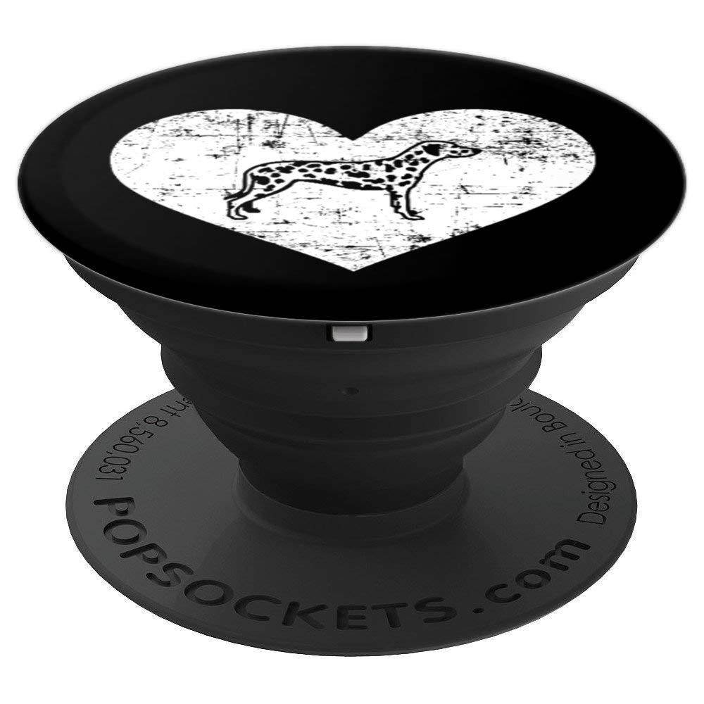 Dalmatian heart PopSockets Grip and Stand for Phones and Tablets