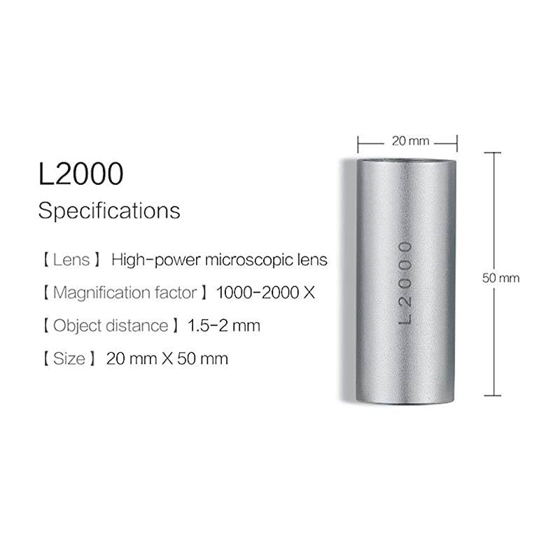 L2000 Interchangeable 2000X High Magnification Microscope Lens for Digital Microscope B011