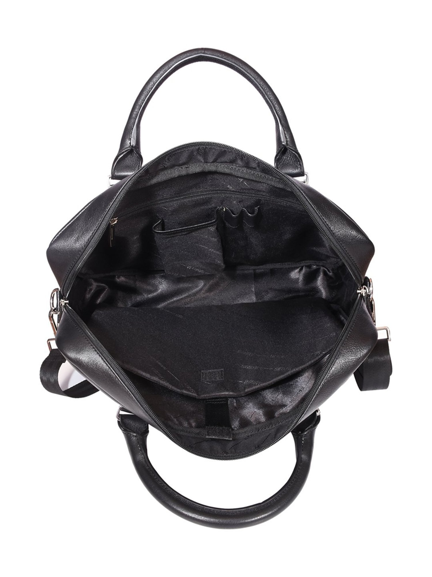 Priority Black Synthetic Large Messenger Bag