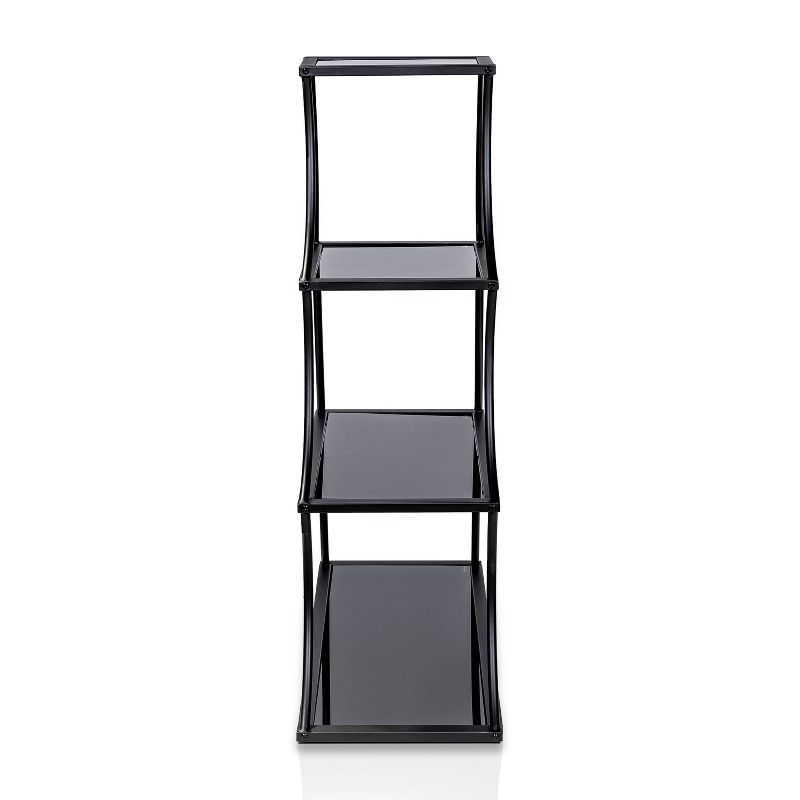 50.63" Kurry 4 Shelves Bookcase Sand Black - miBasics