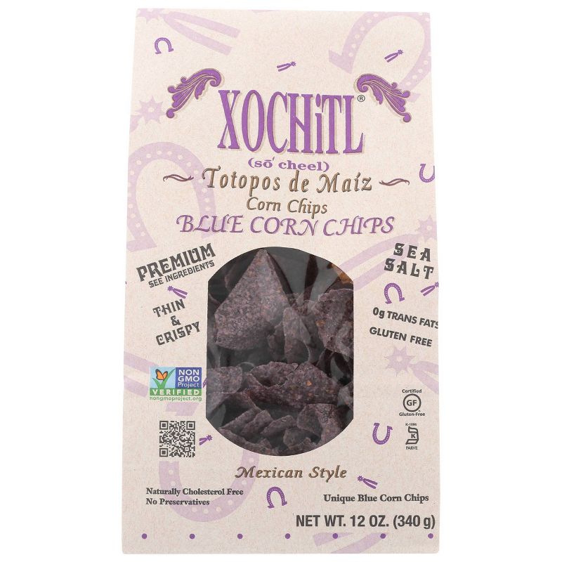 Xochitl Blue Corn Chips 12oz 10pk