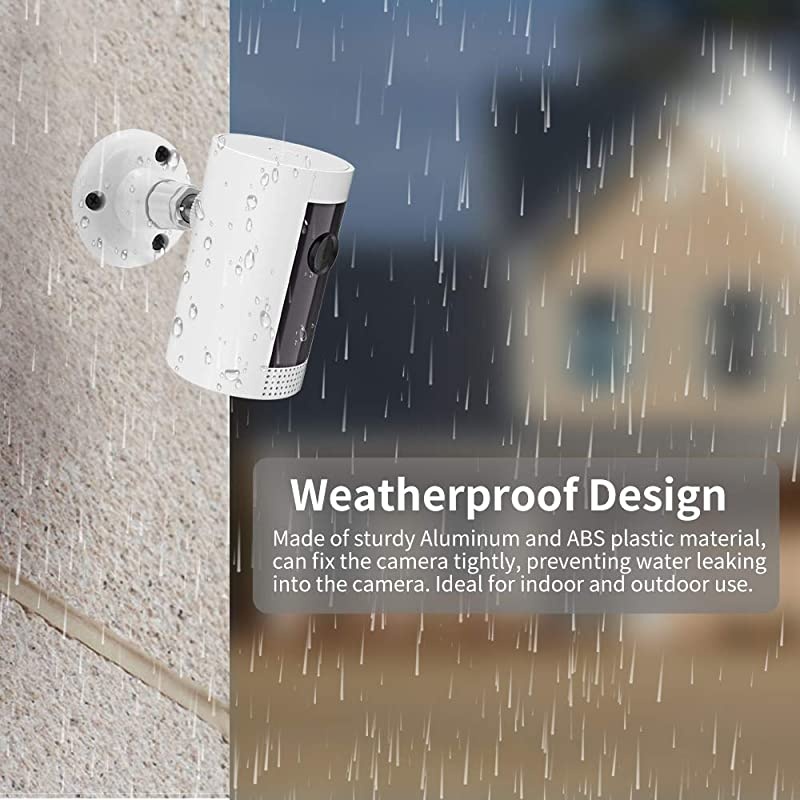 Pack Adjustable Mounting Bracket for Ring Stick Up Cam WiredRing Stick Up Cam Battery amp Indoor Cam HD Security Camera Security Camera AccessoriesWhite