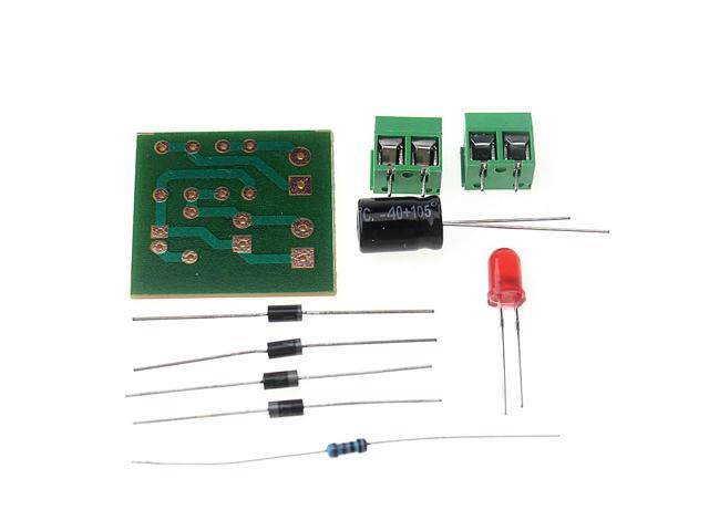 Diy Kit IN4007 bruggelijkrichter AC DC converter volledige golf gelijkrichter printplaat KIT Onderdelen Elektronische suite 5Pcs