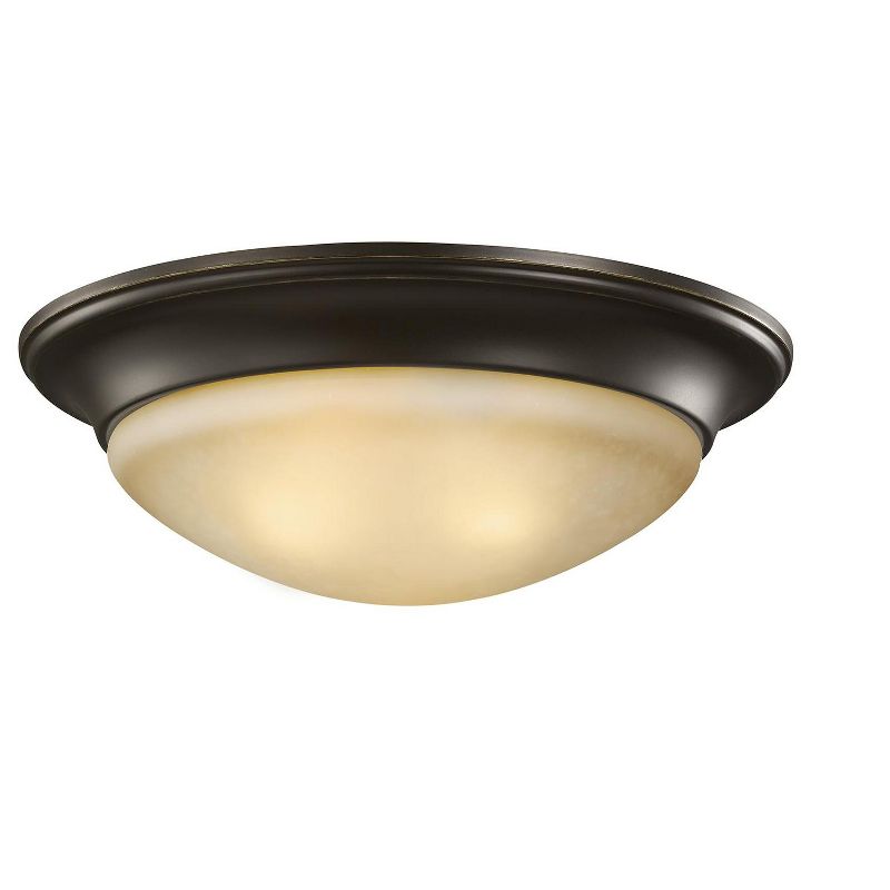 Sea Gull Nash 2 Light Heirloom Bronze Ceiling Fixture 7544693S-782