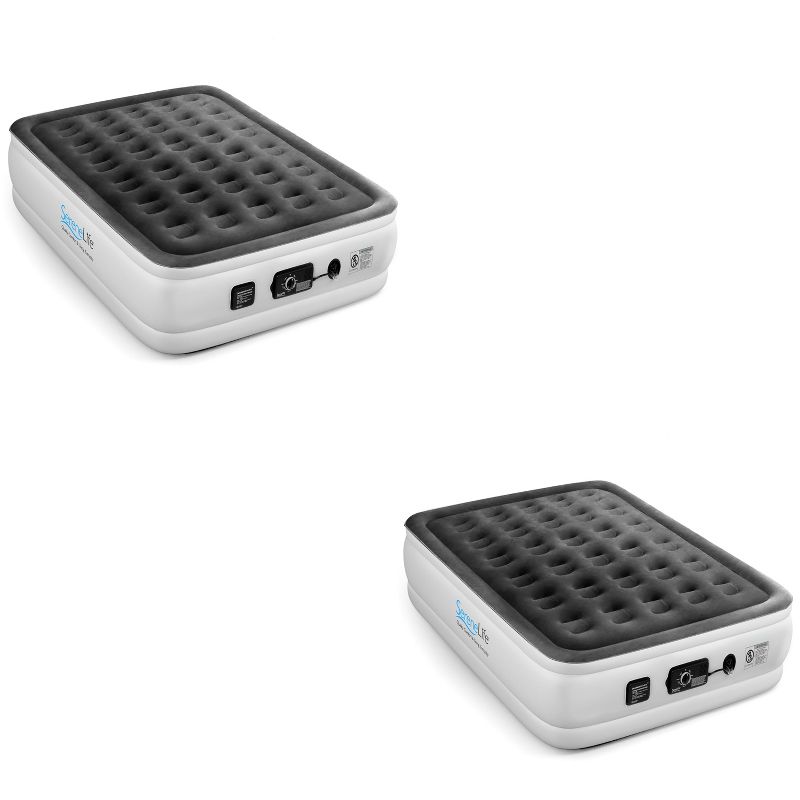 Beautyrest Comfort Plus 17" Anti-Microbial Air Mattress with Pump - Full