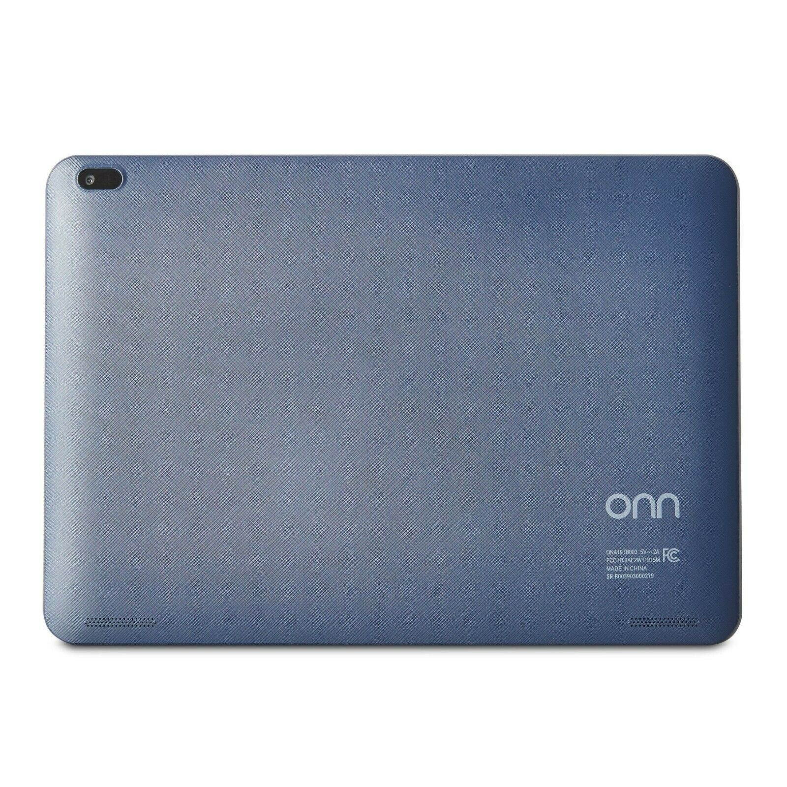 Onn. 100005208 (Wi-Fi) 10.1" Tablet 16GB Flash Android OS Blue