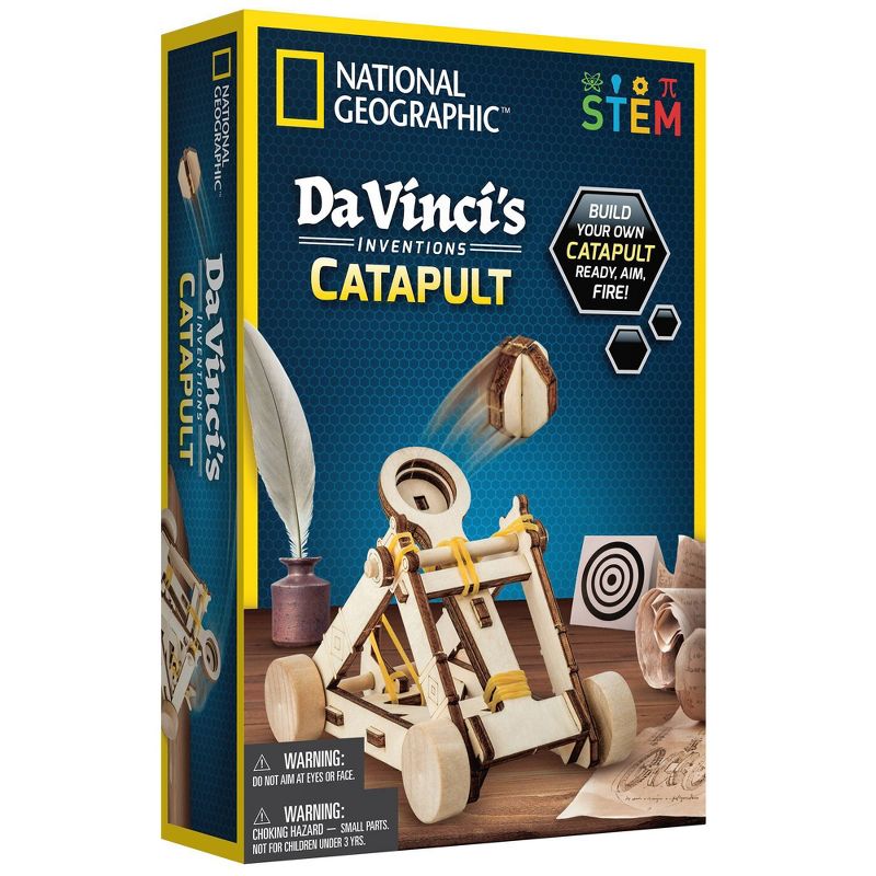 National Geographic Da Vinci's Inventions Catapult Science Kit