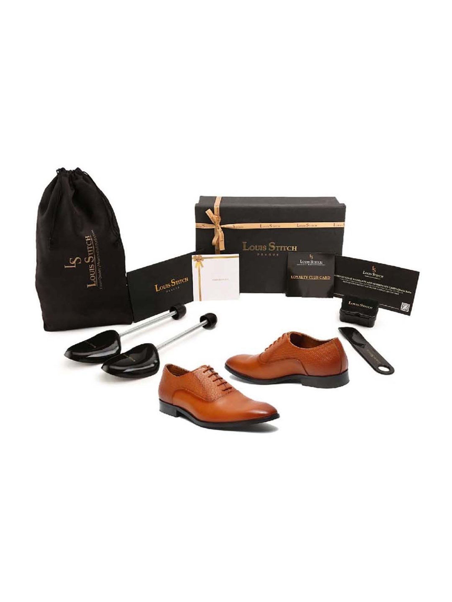 Louis Stitch Men's Russet Tan Oxford Shoes