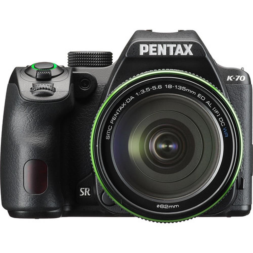Pentax K-70 DSLR with SMC DA 18-135mm f/3.5-5.6 ED AL CD WR Lens, Black #16256