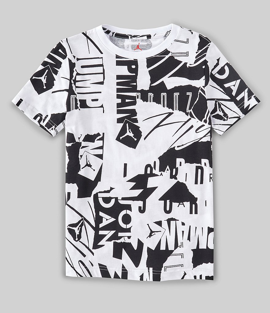 Jordan Big Boys 8-20 Short-Sleeve Flight Toss Printed Tee
