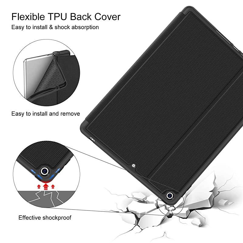 New iPad 102 Case 2019 with Pencil Holder Premium Shockproof Case with Auto SleepWake Feature for iPad 102 inch 7th Generation